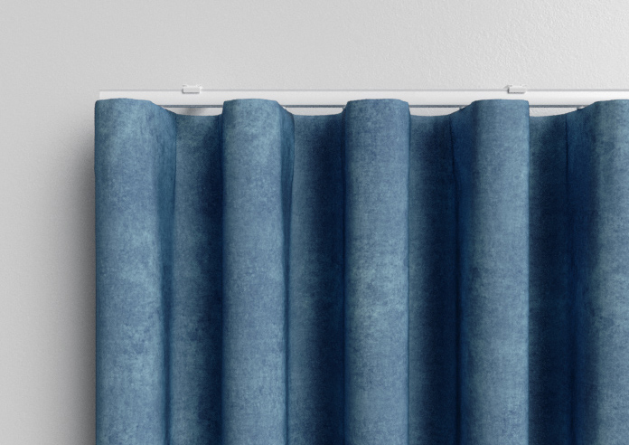 Florence Faux Suede, Prussian Blue - Made to Measure Curtains - Image 13